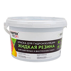 Краска акриловая Farbitex Жидкая резина для гидроизоляции черный 2.5 кг