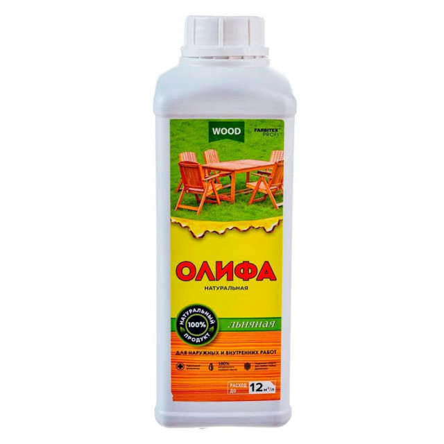 Олифа Farbitex Profi Wood льняная натуральная 1 л