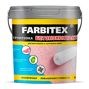 Грунтовка Farbitex акриловая бетоноконтакт 1.1 кг