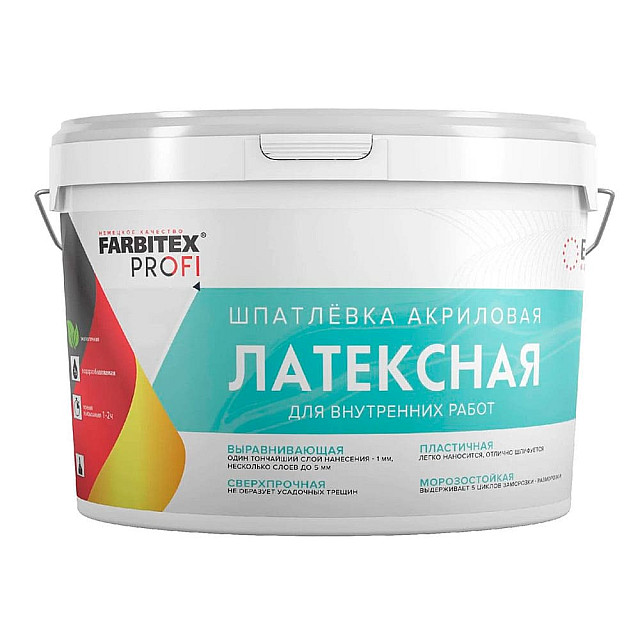 Шпатлевка Farbitex Profi акриловая латексная 3 кг