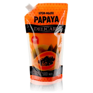 Мыло жидкое Delicare Папайя Body Fresh дой пак 500 мл