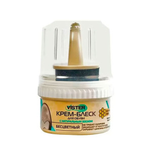 Крем-блеск Vister 3121885 для обуви бесцветный