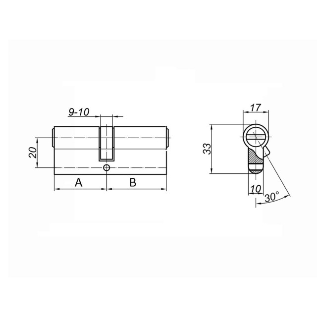 Цилиндровый механизм Palladium ZN 120 60*60 C ЕТ SN