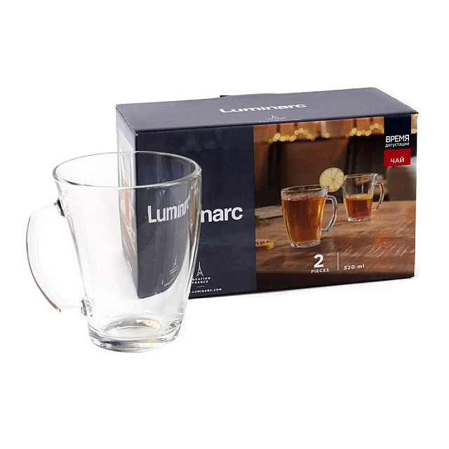 Набор кружек Luminarc Tasting time. Tee Q2842 стеклянных 320 мл 2 шт