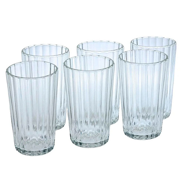 Набор стаканов ОСЗ Мистерия 23с2346 У код 053056 стеклянных высоких 280 мл 6 шт