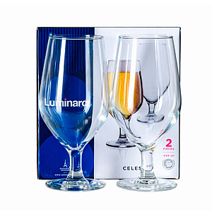 Набор бокалов для пива Luminarc Селест O0599 стеклянных 450 мл 2 шт