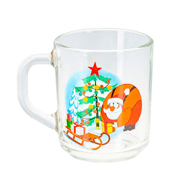 Кружка ОСЗ Green tea. Лошадка - новый год 07с1335 стеклянная 200 мл