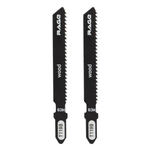 Пилки для лобзика RAGE by VIRA T119B по дереву и пластику 2 шт