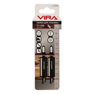 Пилки для лобзика RAGE by VIRA T119B по дереву и пластику 2 шт