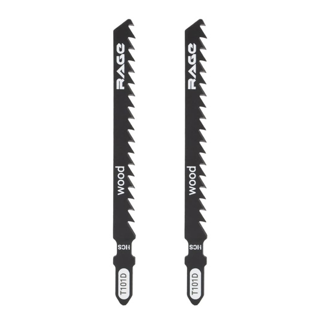 Пилки для лобзика RAGE by VIRA T101D по дереву и пластику 2 шт