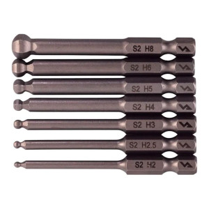 Биты со сферической головкой VIRA 303250 65 мм 7шт