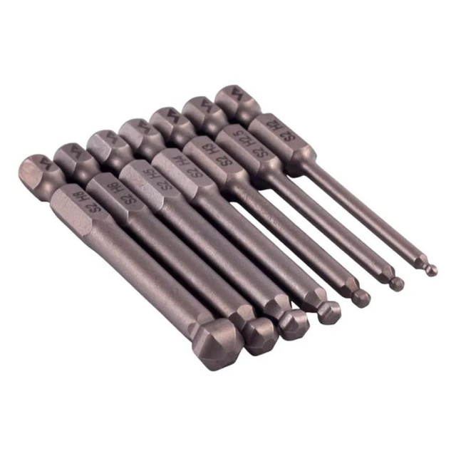 Биты со сферической головкой VIRA 303250 65 мм 7шт