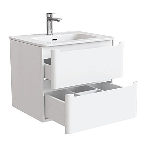 Тумба подвесная Iddis Edifice с умывальником белая 60 см