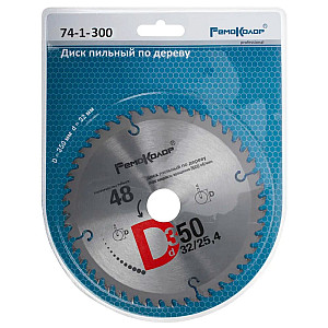 Диск пильный Remocolor 74-1-300 по дереву 300*32*48T переходное кольцо 25.4 мм