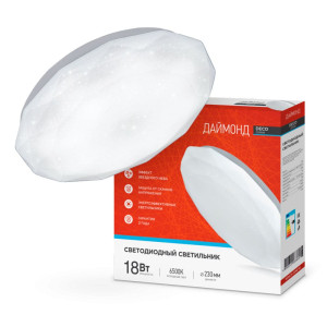 Светильник светодиодный In Home Deco Даймонд 18Вт 230В 6500К 1620лм 260*55 мм