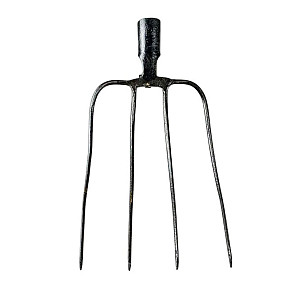 Вилы навозные 65181 4-х рогие цельнокованые рельсовая сталь