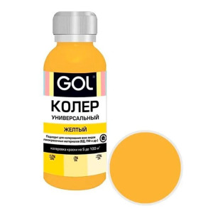 Паста колеровочная Palizh Gol №50 универсальная желтый 0.1 л