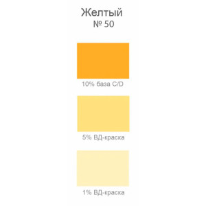 Паста колеровочная Palizh Gol №50 универсальная желтый 0.1 л