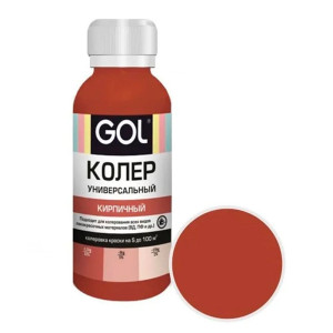 Паста колеровочная Palizh Gol №54 универсальная кирпичный 0.1 л