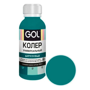 Паста колеровочная Palizh Gol №58 универсальная бирюзовый 0.1 л