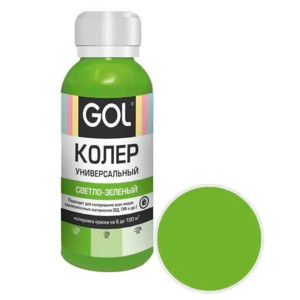 Паста колеровочная Palizh Gol №59 универсальная светло-зеленый 0.1 л