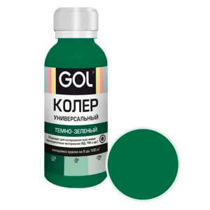 Паста колеровочная Palizh Gol №60 универсальная темно-зеленый 0.1 л