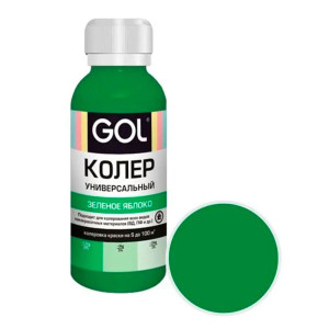Паста колеровочная Palizh Gol №74 универсальная зеленое яблоко 0.1 л