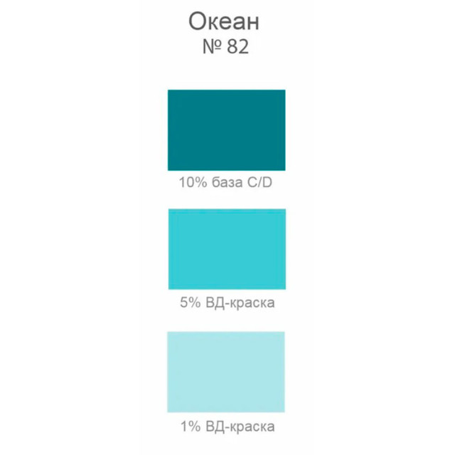 Паста колеровочная Palizh Gol №82 универсальная океан 0.1 л
