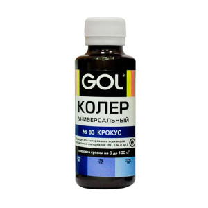 Паста колеровочная Palizh Gol №83 универсальная крокус 0.1 л