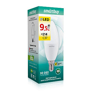 Лампа светодиодная SmartBuy SBL-C37-9_5-30K-E14 С37-9.5W/3000/Е14