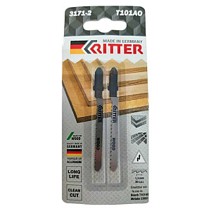 Пилка к электролобзику RITTER по дереву Т101АО 2 шт