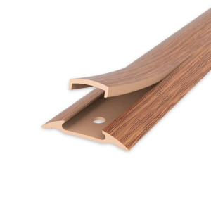 Порог Ideal 217 дуб темный с монтажным каналом 42 мм 0.9 м