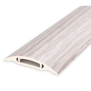 Порог Ideal 215 дуб снежный с монтажным каналом 42 мм 0.9 м