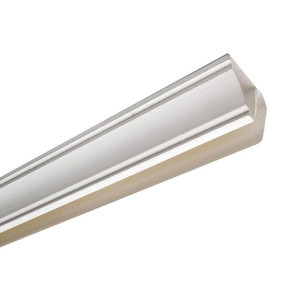 Плинтус потолочный Ideal Ламини 001-G белый глянец для панелей 8 мм 3 м