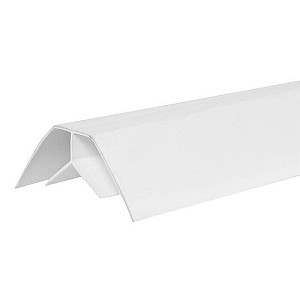 Угол внутренний Ideal 001-G универсальный для панелей белый глянец 8 мм 3 м