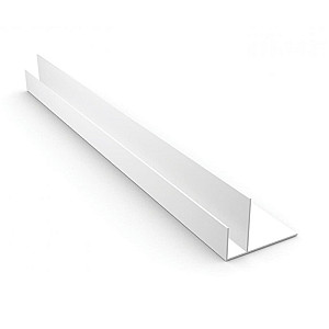 Профиль F для панелей Ideal Ламини 8 мм белый глянец 3 м