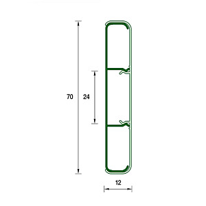 Наличник Ideal Деконика 291 орех 70 мм 2.2 м