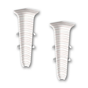 Угол внутренний для плинтуса Ideal Деконика 255 ясень бьянко 70 мм 2 шт