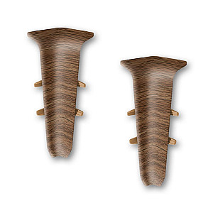 Угол внутренний для плинтуса Ideal Деконика 291 орех 70 мм 2 шт