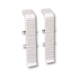 Соединитель для плинтуса Ideal Деконика 255 ясень бьянко 70 мм 2 шт