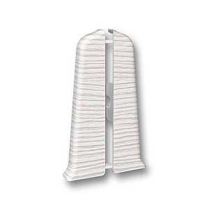 Заглушка для плинтуса Ideal Деконика 255 ясень бьянко 70 мм 2 шт