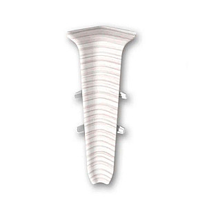 Угол внутренний для плинтуса Ideal Деконика Д85 255 ясень бьянко 2 шт