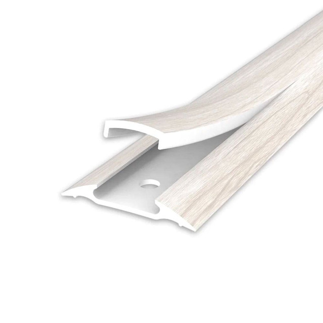 Порог Ideal 267 клен белый с монтажным каналом 42 мм 1.6 м