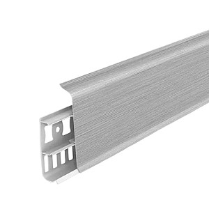 Плинтус Ideal Деконика 186 алюминий 70 мм 2.2 м