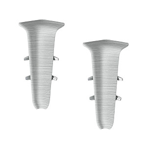 Угол внутренний для плинтуса Ideal Деконика 186 алюминий 70 мм 2 шт