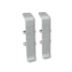 Соединитель для плинтуса Ideal Деконика 186 алюминий 70 мм 2 шт