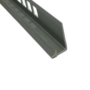 Профиль внутренний Deconika 005-G под плитку 8 мм серый глянцевый 2.5 м