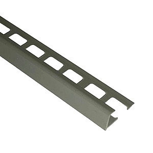 Профиль наружный Deconika 005-G под плитку 10 мм серый глянцевый 2.5 м