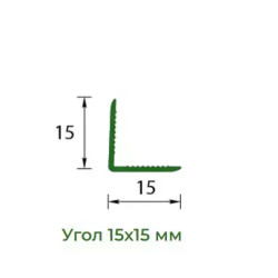 Угол Ideal Деконика 291 орех 15*15 мм 2.7 м