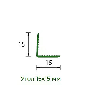 Угол Ideal Деконика 291 орех 15*15 мм 2.7 м
